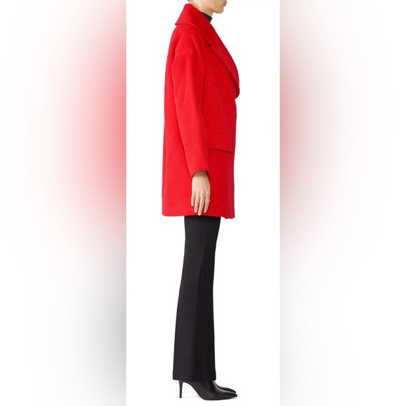 Trina Turk Wool Blend Red Coat - Picture 2 of 6